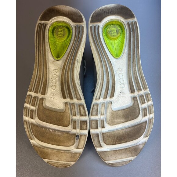 ECCO St.1 Lite Mens 13 Wild Dove Gray "YAK Leather" Mid Cut Sock Sneaker *READ - Picture 12 of 16